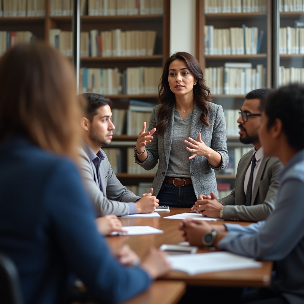 Profesionist exersând abilități de leadership în context de grup